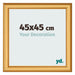 Bilderrahmen 45x45cm Gold Matt MDF Lazio Vorne Messe | Yourdecoration.at