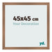 Bilderrahmen 45x45cm Kupfer Dekor MDF Bologna Vorne Messe | Yourdecoration.at