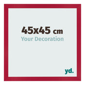 Bilderrahmen 45x45cm Rot MDF Bologna Vorne Messe | Yourdecoration.at
