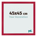 Bilderrahmen 45x45cm Rot MDF Bologna Vorne Messe | Yourdecoration.at