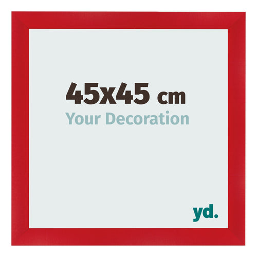Bilderrahmen 45x45cm Rot MDF Pisa Vorne Messe | Yourdecoration.at