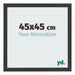 Bilderrahmen 45x45cm Schwarz Gemasert MDF Bologna Vorne Messe | Yourdecoration.at