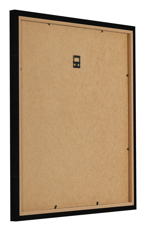 Bilderrahmen 45x45cm Schwarz Hochglanz MDF Bologna Ruckseite Schrag | Yourdecoration.at