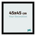 Bilderrahmen 45x45cm Schwarz Hochglanz MDF Bologna Vorne Messe | Yourdecoration.at
