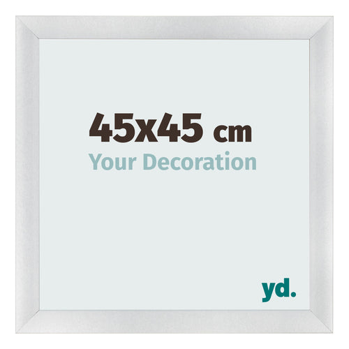 Bilderrahmen 45x45cm Silber Schwarz Gewischt MDF Pisa Vorne Messe | Yourdecoration.at