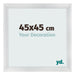 Bilderrahmen 45x45cm Silber Schwarz Gewischt MDF Pisa Vorne Messe | Yourdecoration.at