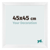Bilderrahmen 45x45cm Weiß Vintage MDF Pisa Vorne Messe | Yourdecoration.at