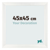 Bilderrahmen 45x45cm Weiß Vintage MDF Pisa Vorne Messe | Yourdecoration.at