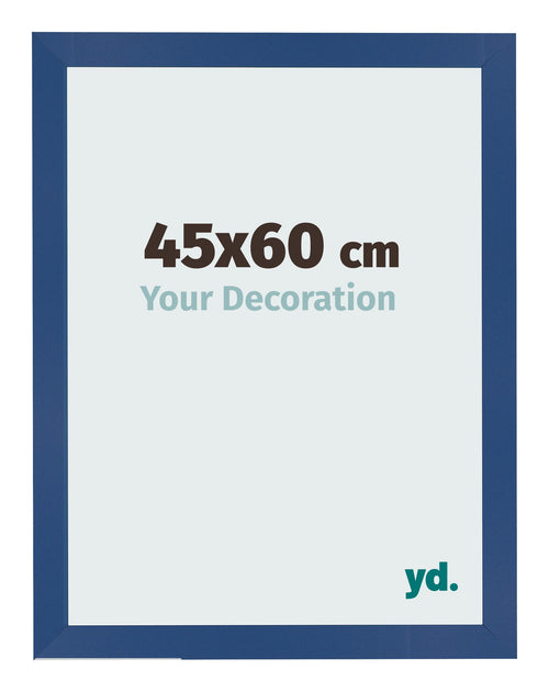Bilderrahmen 45x60 cm Dunkelblau MDF Bologna Vorne Messe | Yourdecoration.at