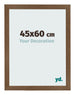 Bilderrahmen 45x60 cm Eiche Rustikal MDF Bologna Vorne Messe | Yourdecoration.at