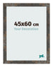 Bilderrahmen 45x60 cm Oxidiertes Metall MDF Bologna Vorne Messe | Yourdecoration.at