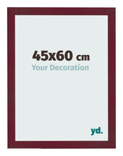 Bilderrahmen 45x60 cm Weinrot Gewischt MDF Bologna Vorne Messe | Yourdecoration.at