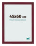 Bilderrahmen 45x60 cm Weinrot Gewischt MDF Bologna Vorne Messe | Yourdecoration.at