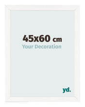 Bilderrahmen 45x60 cm Weiss Hochglanz MDF Bologna Vorne Messe | Yourdecoration.at