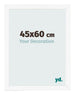 Bilderrahmen 45x60 cm Weiss Matt MDF Bologna Vorne Messe | Yourdecoration.at
