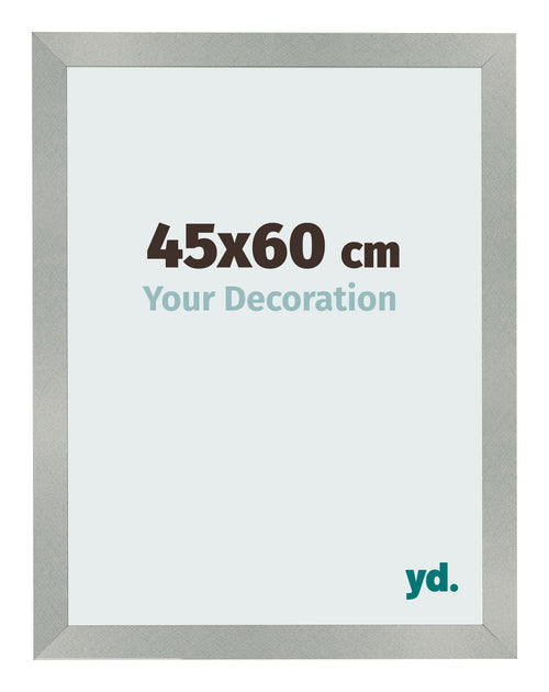 Bilderrahmen 45x60cm Aluminium Gebürstet MDF Bologna Vorne Messe | Yourdecoration.at