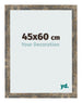 Bilderrahmen 45x60cm Blau Gold Meliert MDF Bologna Vorne Messe | Yourdecoration.at
