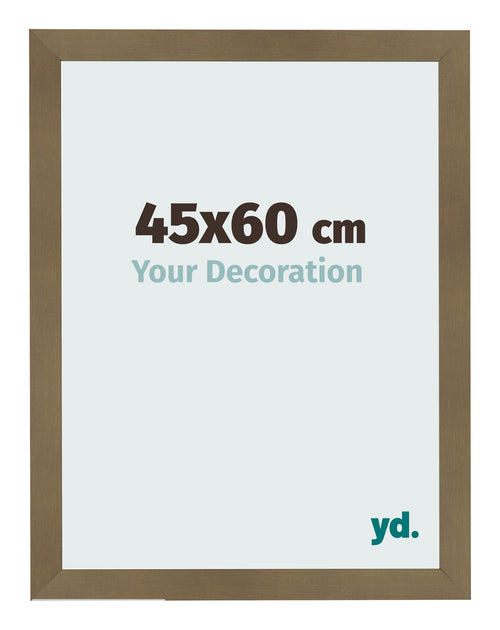 Bilderrahmen 45x60cm Bronze Dekor MDF Bologna Vorne Messe | Yourdecoration.at