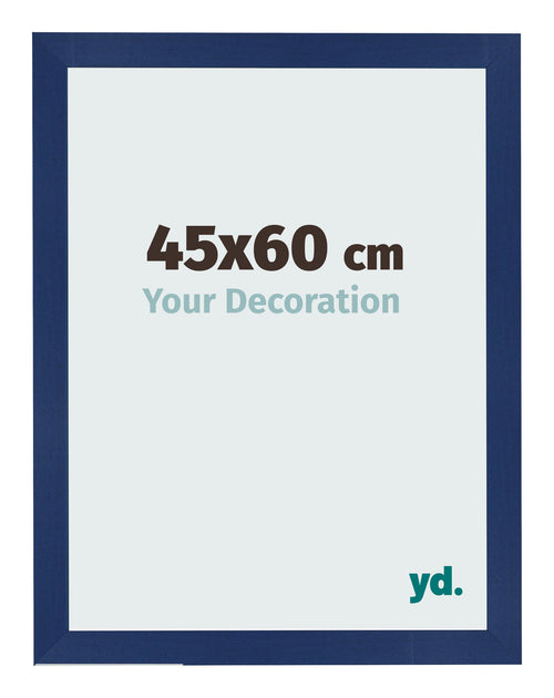 Bilderrahmen 45x60cm Dunkelblau Gewischt MDF Bologna Vorne Messe | Yourdecoration.at