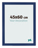 Bilderrahmen 45x60cm Dunkelblau Gewischt MDF Bologna Vorne Messe | Yourdecoration.at