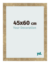 Bilderrahmen 45x60cm Gold Antik MDF Bologna Vorne Messe | Yourdecoration.at