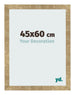 Bilderrahmen 45x60cm Gold Antik MDF Bologna Vorne Messe | Yourdecoration.at