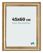 Bilderrahmen 45x60cm Gold Antik MDF Lazio Vorne Messe | Yourdecoration.at