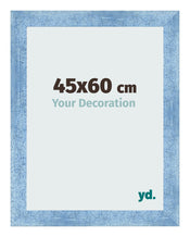 Bilderrahmen 45x60cm Hellblau Gewischt MDF Pisa Vorne Messe | Yourdecoration.at