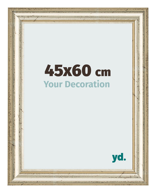Bilderrahmen 45x60cm Metallglanz MDF Lazio Vorne Messe | Yourdecoration.at