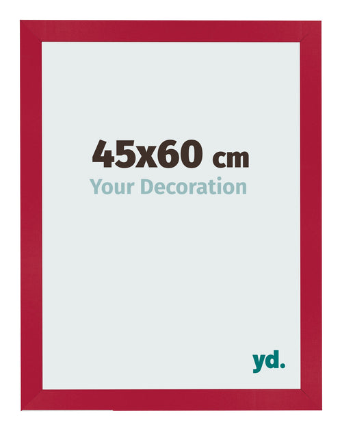 Bilderrahmen 45x60cm Rot MDF Bologna Vorne Messe | Yourdecoration.at