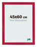 Bilderrahmen 45x60cm Rot MDF Bologna Vorne Messe | Yourdecoration.at