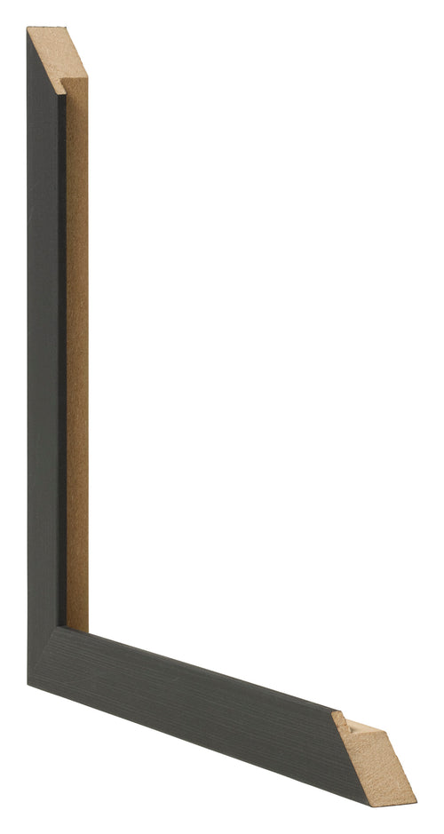 Bilderrahmen 45x60cm Schwarz Gemasert MDF Bologna Detail Querschnitte | Yourdecoration.at