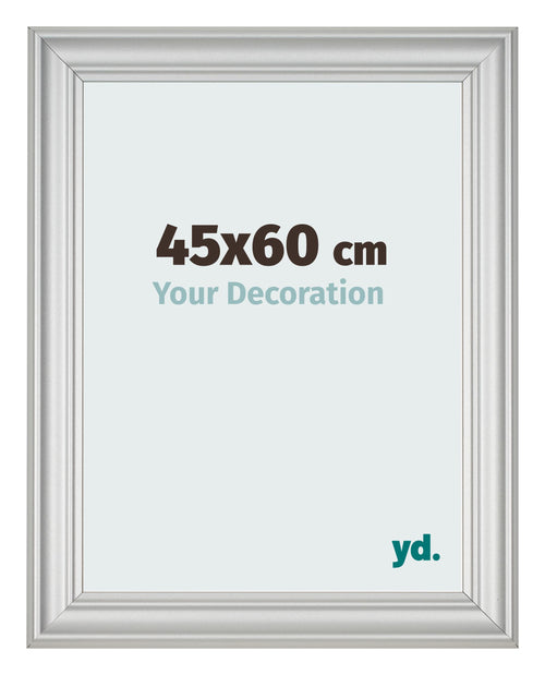 Bilderrahmen 45x60cm Silber Matt MDF Lazio Vorne Messe | Yourdecoration.at