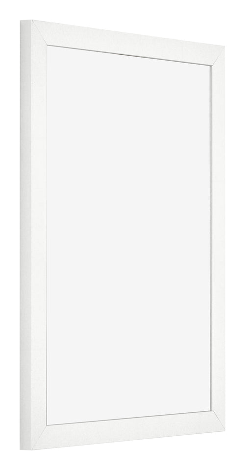 Bilderrahmen 45x60cm Weiss Hochglanz MDF Bologna Vorne Schrag | Yourdecoration.at