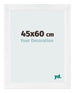 Bilderrahmen 45x60cm Weiß Vintage MDF Pisa Vorne Messe | Yourdecoration.at