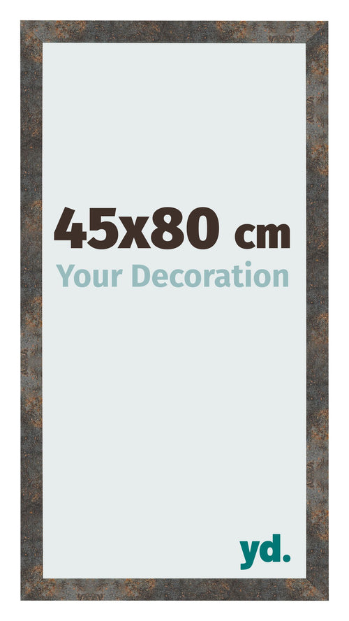 Bilderrahmen 45x80 cm Oxidiertes Metall MDF Bologna Vorne Messe | Yourdecoration.at