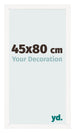 Bilderrahmen 45x80 cm Weiss Hochglanz MDF Bologna Vorne Messe | Yourdecoration.at