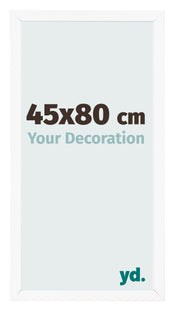 Bilderrahmen 45x80 cm Weiss Matt MDF Bologna Vorne Messe | Yourdecoration.at
