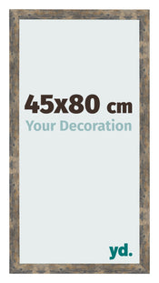 Bilderrahmen 45x80cm Blau Gold Meliert MDF Bologna Vorne Messe | Yourdecoration.at