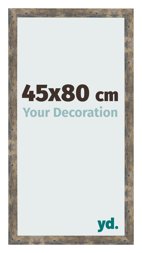 Bilderrahmen 45x80cm Blau Gold Meliert MDF Bologna Vorne Messe | Yourdecoration.at