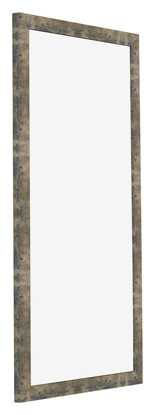 Bilderrahmen 45x80cm Blau Gold Meliert MDF Bologna Vorne Schrag | Yourdecoration.at