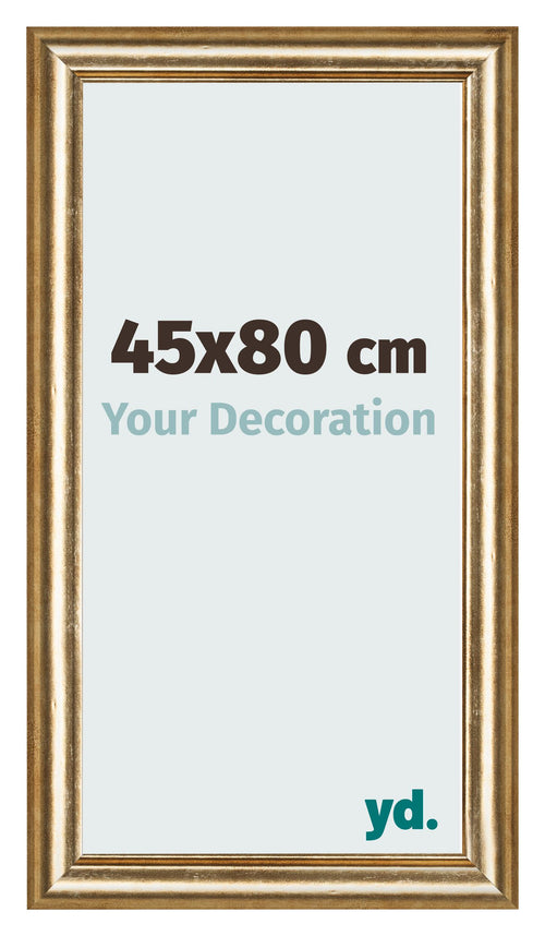 Bilderrahmen 45x80cm Gold Antik MDF Lazio Vorne Messe | Yourdecoration.at