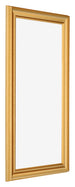 Bilderrahmen 45x80cm Gold Matt MDF Lazio Vorne Schrag | Yourdecoration.at