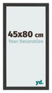 Bilderrahmen 45x80cm Schwarz Gemasert MDF Bologna Vorne Messe | Yourdecoration.at