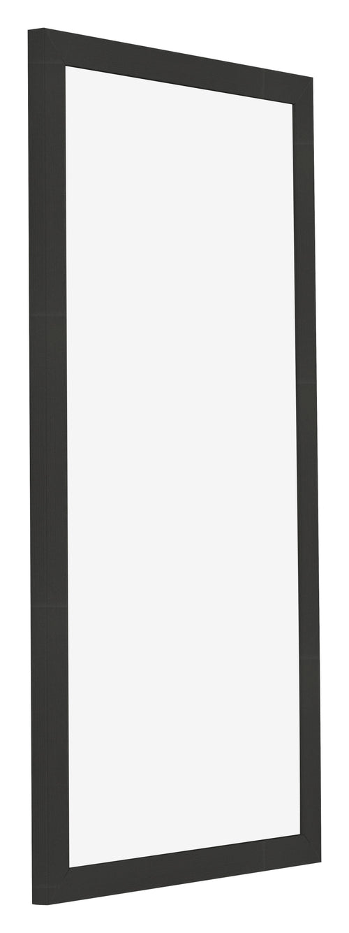 Bilderrahmen 45x80cm Schwarz Gemasert MDF Bologna Vorne Schrag | Yourdecoration.at