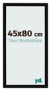 Bilderrahmen 45x80cm Schwarz Hochglanz MDF Bologna Vorne Messe | Yourdecoration.at