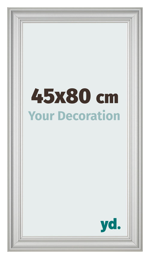 Bilderrahmen 45x80cm Silber Matt MDF Lazio Vorne Messe | Yourdecoration.at