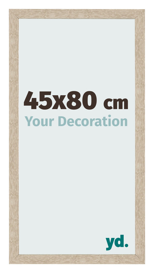 Bilderrahmen 45x80cm Sonoma Eiche MDF Bologna Vorne Messe | Yourdecoration.at