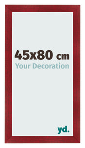 Bilderrahmen 45x80cm Weinrot Gewischt MDF Pisa Vorne Messe | Yourdecoration.at