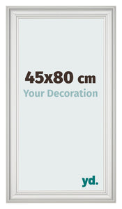 Bilderrahmen 45x80cm Weiss Gewischt MDF Lazio Vorne Messe | Yourdecoration.at